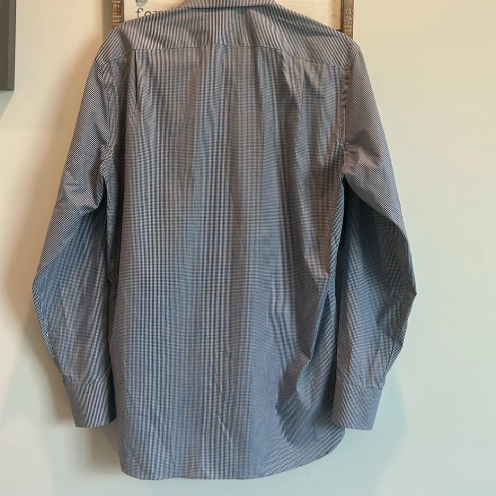 J Crew Ludlow Shirt Long Sleeves Like New Slim Fit White & Blue 15 1/2” Neck